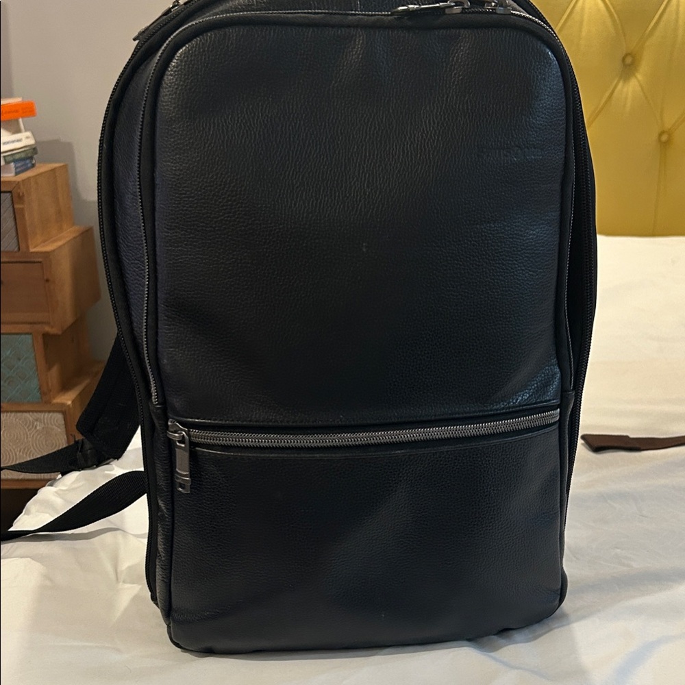 Samsonite Black Leather Backpack